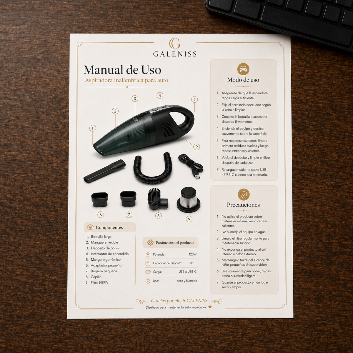 Aspiradora Inalámbrica Vacuum Cleaner